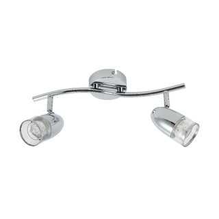 Stropní svítidlo ve stříbrné barvě pro 2 žárovky s LED světlem SULION Perls