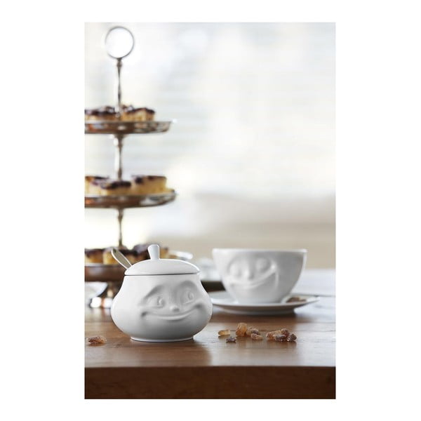 Bílá usměvavá cukřenka z porcelánu 58products-image-1