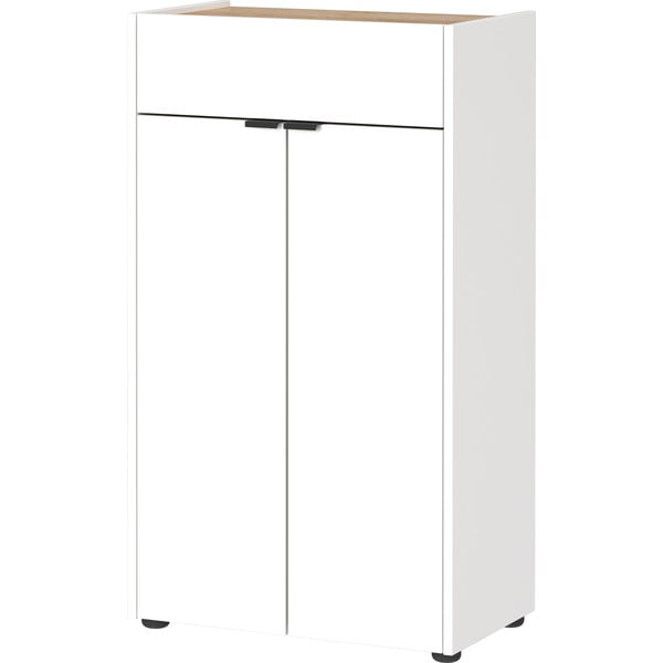 Bílá vysoká koupelnová skříňka 60x98 cm Forano – Germania-image-3