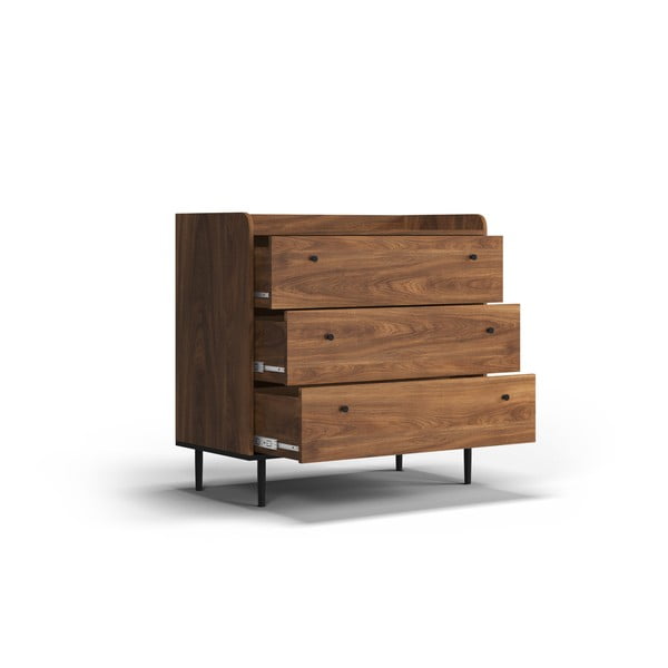 Nízká komoda v dekoru ořechu 90x90 cm Ely - Cosmopolitan Design-image-4