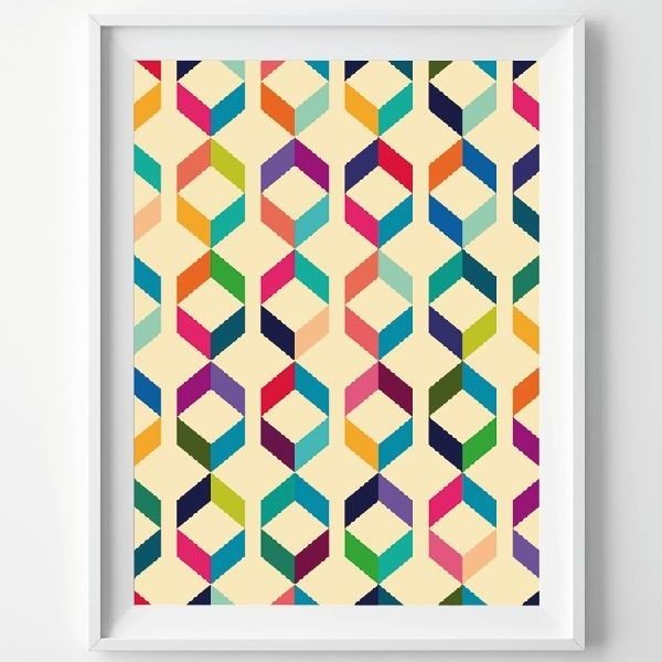 Plakát Multi Hex, A3