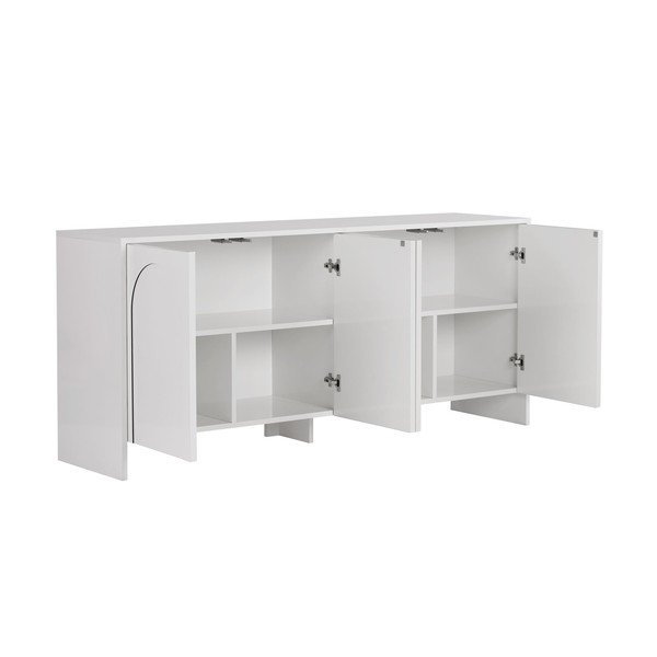 Bílá komoda 180x80x45 cm Arlen  – Kalune Design-image-4