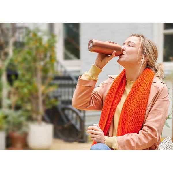 Tmavě šedá nerezová lahev 500 ml Titanium – Mepal-image-2