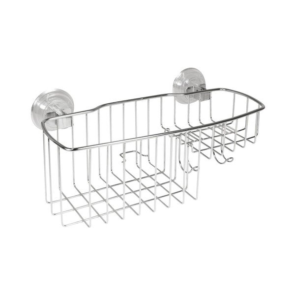 Kovový košík na přísavku iDesign Duo Basket-image-1