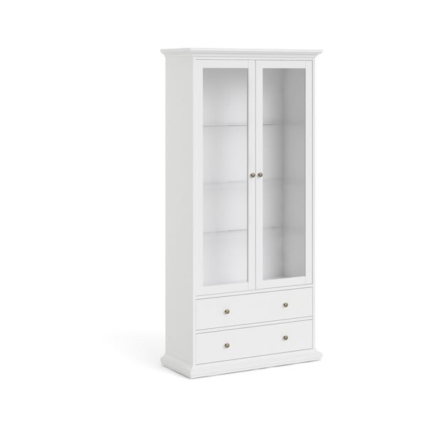 Bílá vitrína 96x201 cm Paris – Tvilum-image-3