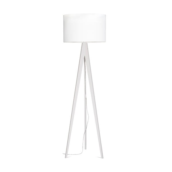 Stojací lampa Artist White/White, 125x42 cm