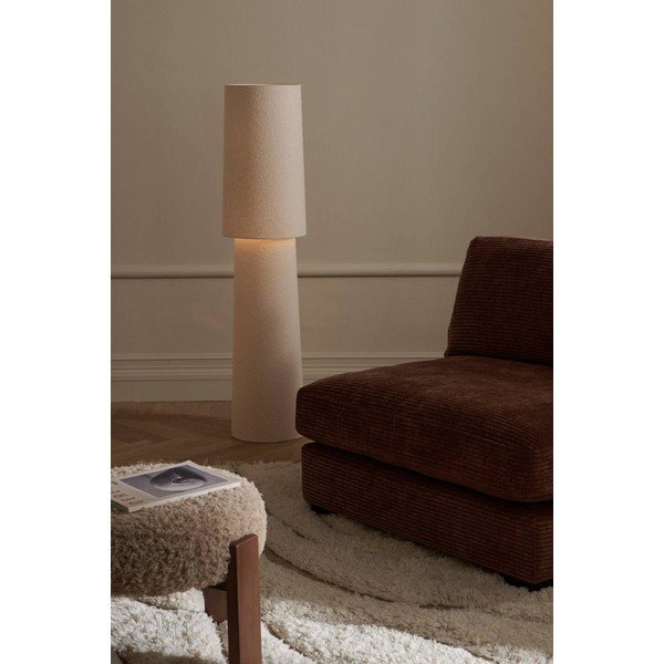 Krémová stojací lampa z materiálu bouclé (výška 119 cm) Philo – Ellos Home-image-1