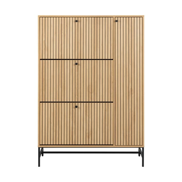 Výklopný botník v dekoru dubu v přírodní barvě 99x140x35 cm Albany  – Actona-image-4