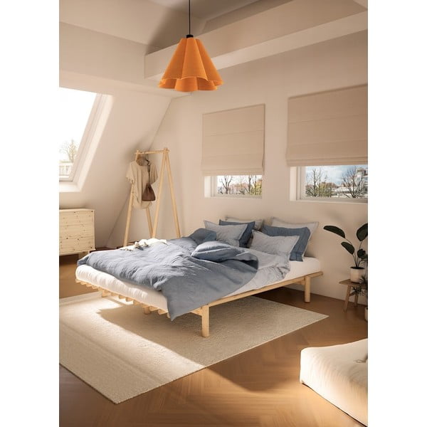 Dvoulůžková postel z borovicového dřeva s roštem 160x200 cm Pace – Karup Design-image-4