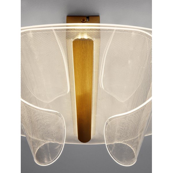 Hliníkové LED stmívatelné stropní svítidlo ve zlaté barvě 55x45 cm Valentin – Nova Luce-image-4