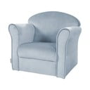 Světle modré sametové dětské křesílko Lil Sofa – Roba