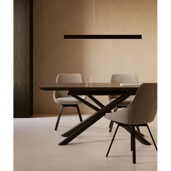 Rozkládací jídelní stůl s přídavnou deskou s keramickou deskou 90x160 cm Theone – Kave Home-image-1