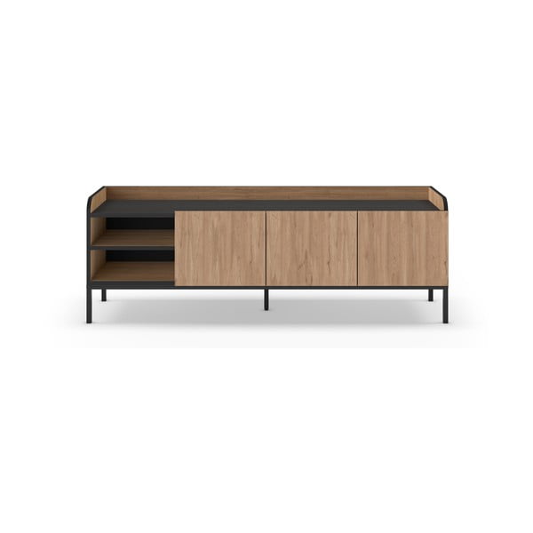 TV stolek v dekoru dubu v přírodní barvě 160x55x42 cm Adara – Marckeric