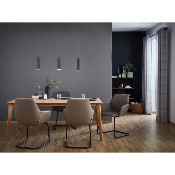 Černé LED stmívatelné závěsné svítidlo Stina – Fischer & Honsel-image-1