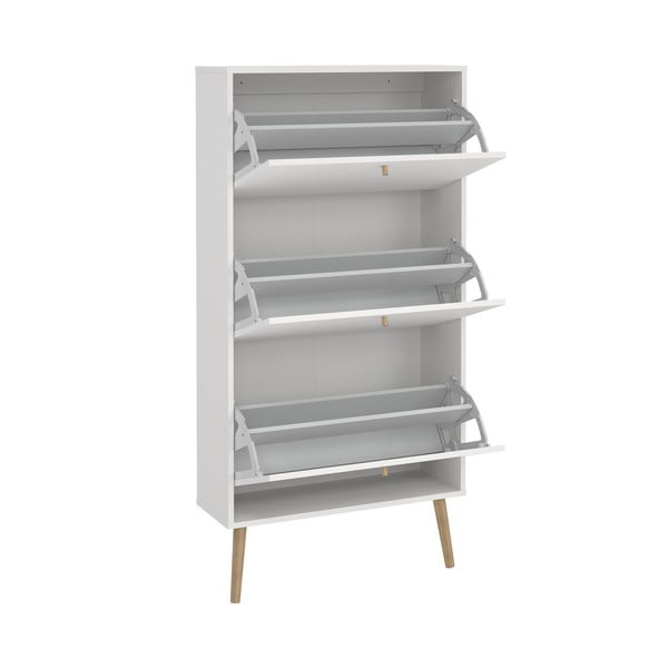 Bílý výklopný botník Bodo – Tvilum-image-4