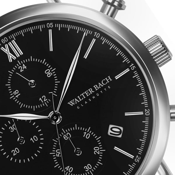 Pánské hodinky s páskem z nerezové oceli ve stříbrné barvě Walter Bach Style-image-2