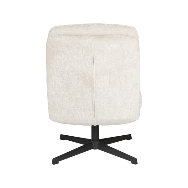 Krémové otočné křeslo Kai – White Label-image-4