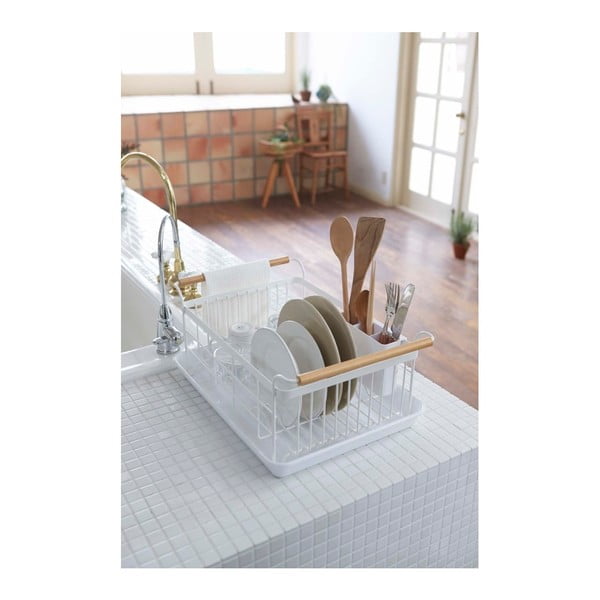 Odkapávač s detailem z bukového dřeva YAMAZAKI Tosca-image-4