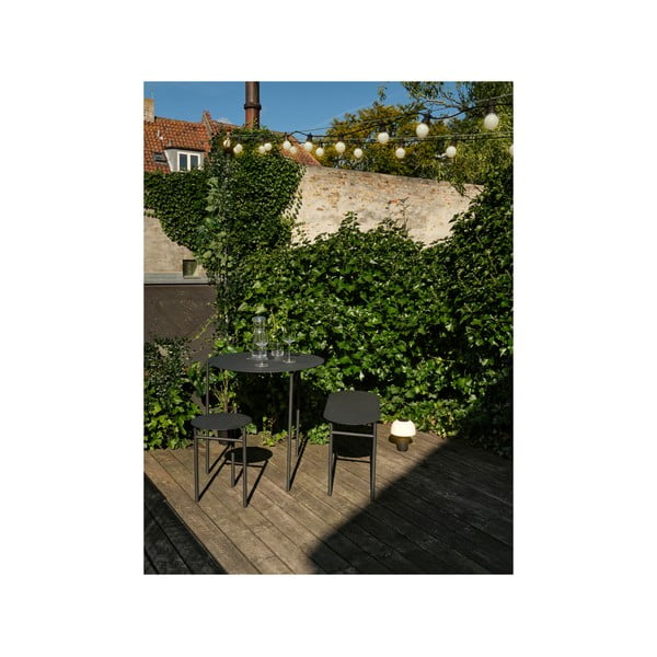 Černá kovová stolička Disc – Zone-image-1