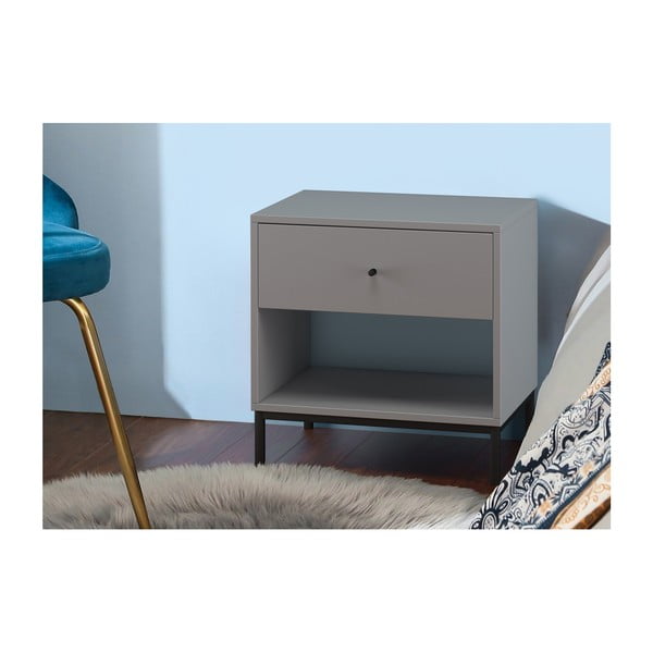 Šedý noční stolek Celine – Støraa-image-1