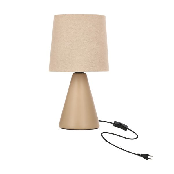 Béžová stolní lampa s textilním stínidlem (výška 24,5 cm) Satti – Candellux Lighting-image-3