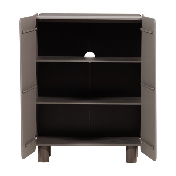 Hnědá skříňka z borovicového dřeva 100x135x45 cm Root – WOOOD-image-4