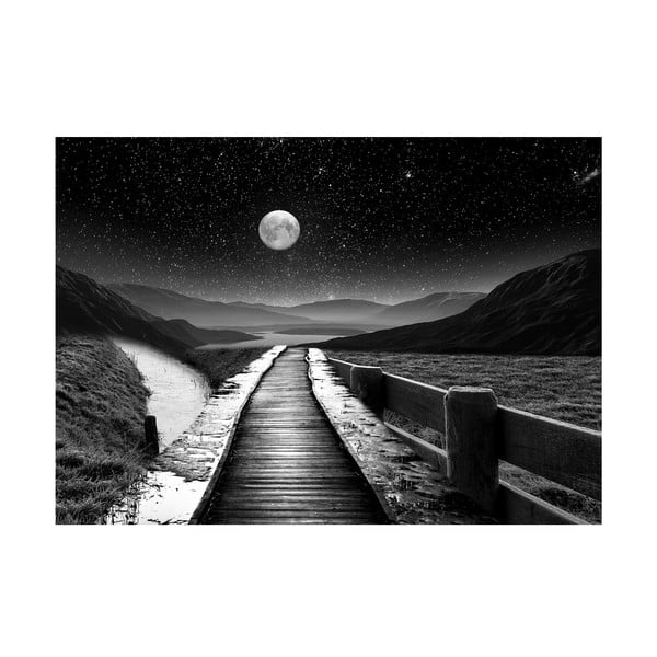 Skleněný obraz 120x80 cm Moon path - Styler