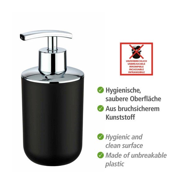 Černý dávkovač mýdla Wenko Brasil-image-4