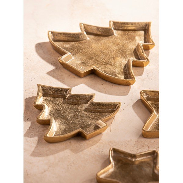 Kovový dekorační tác 24x23 cm Noelle Christmas Tree – Ladelle-image-1