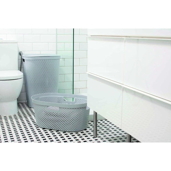 Šedý koš na prádlo Curver Infinity, 60 l-image-3