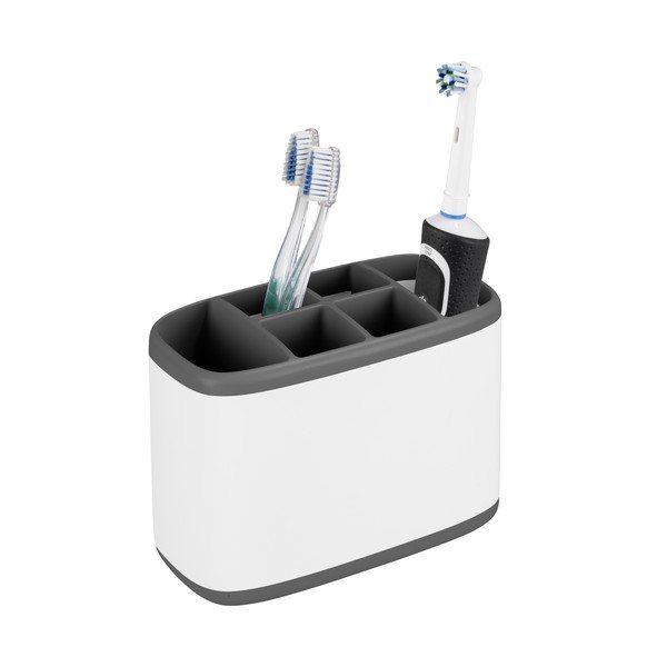 Bílý plastový koupelnový organizér na kosmetiku - Wenko-image-1