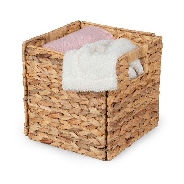 Košík z vodního hyacintu 24x24x24 cm – Compactor-image-2