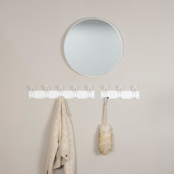 Bílý kovový nástěnný věšák 70 cm Miles – Spinder Design-image-1