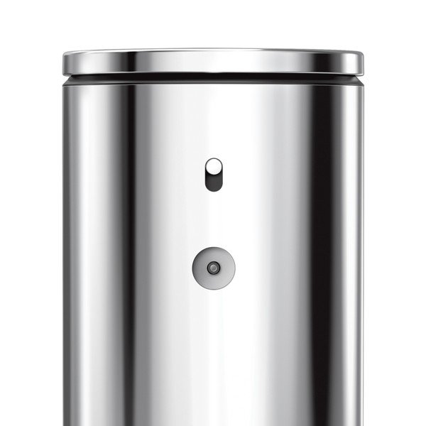 Bezdotykový ocelový dávkovač mýdla v leskle stříbrné barvě 266 ml – simplehuman-image-4