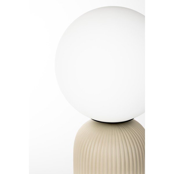 Béžová keramická stolní lampa se skleněným stínidlem (výška 53 cm) Dash – Zuiver-image-4