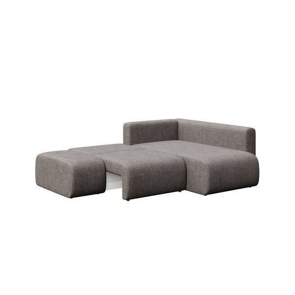 Šedá rozkládací rohová pohovka s úložným prostorem (pravý roh/s lenoškou) Lumine – Ghado-image-3