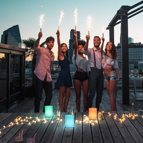 Bílá LED stolní lampa (výška 15 cm) Ceppo – Fischer & Honsel-image-1