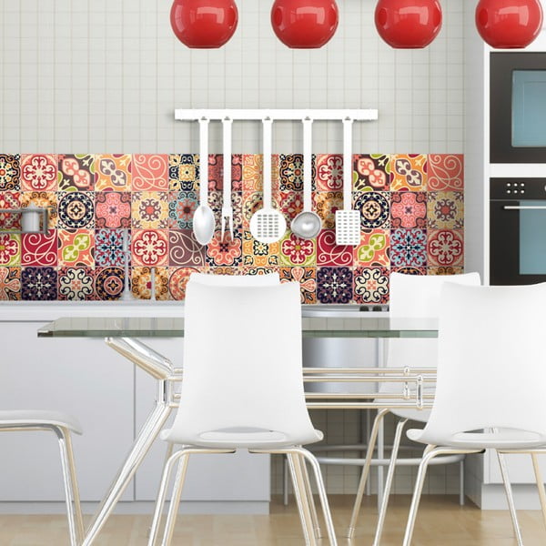 Sada 30 nástěnných samolepek Ambiance Cement Tiles La Valette, 10 x 10 cm-image-3