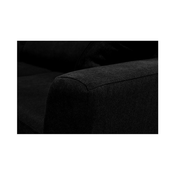 Černá rozkládací pohovka pro tři Cosmopolitan design Barcelona-image-4