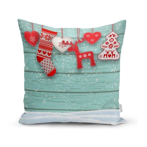 Sada 4 vánočních povlaků na polštář a běhounu na stůl Minimalist Cushion Covers Winter Wonderland-image-2