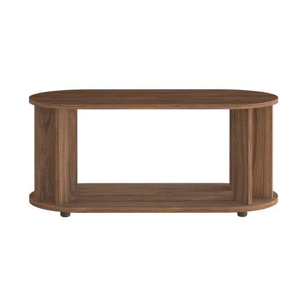 Konferenční stolek s deskou v dekoru ořechového dřeva 110x50 cm Nora - TemaHome-image-2