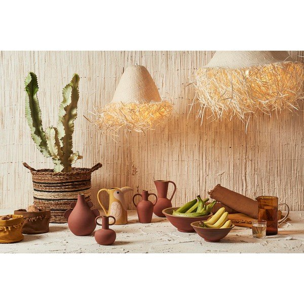 Krémové závěsné svítidlo ø 50 cm Palmeraie – Côté Table-image-1
