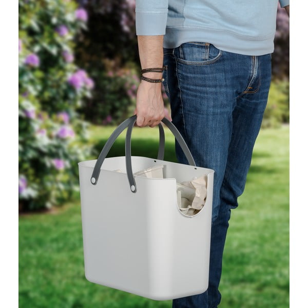 Odpadkový koš na tříděný odpad z recyklovaného plastu 25 l Albula - Rotho-image-1