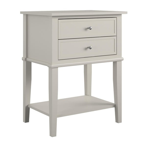 Světle šedý noční stolek Franklin – Støraa