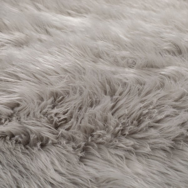 Šedý koberec Flair Rugs Sheepskin, ⌀ 120 cm-image-1