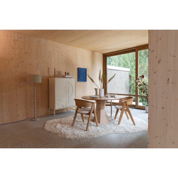 Kulatý jídelní stůl v dekoru dubu ø 120 cm Lotus – Zuiver-image-3