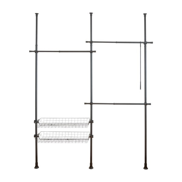 Černý kovový teleskopický stojan na oblečení Herkules – Wenko-image-4