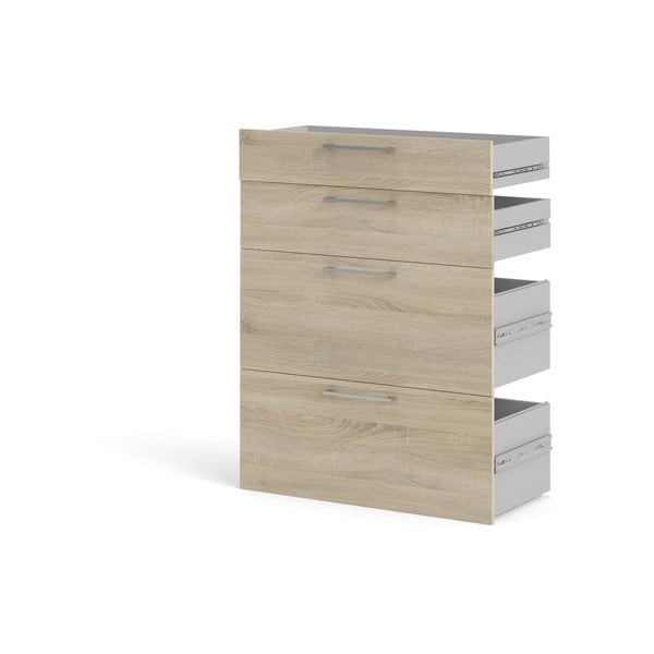 Komponenta - zásuvky v dekoru dubu v přírodní barvě 84x105 cm Prima – Tvilum-image-2