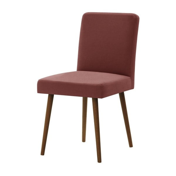 Cihlově červená židle s tmavě hnědými nohami z bukového dřeva Ted Lapidus Maison Fragrance