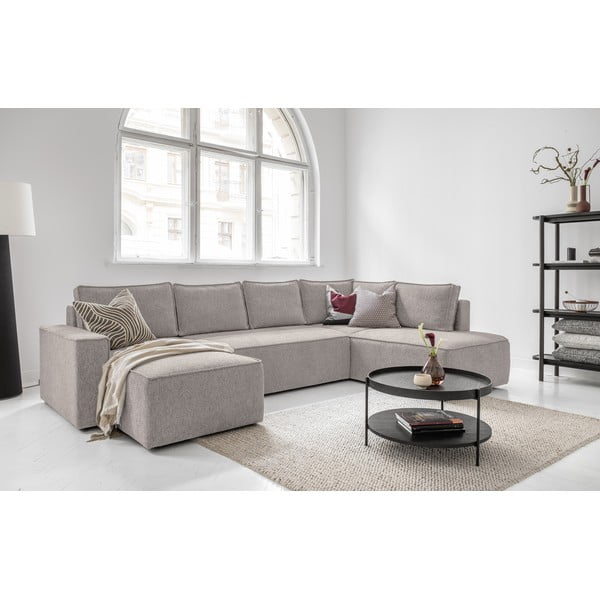 Béžová rozkládací rohová pohovka (pravý roh) Brave Dave – Miuform-image-4